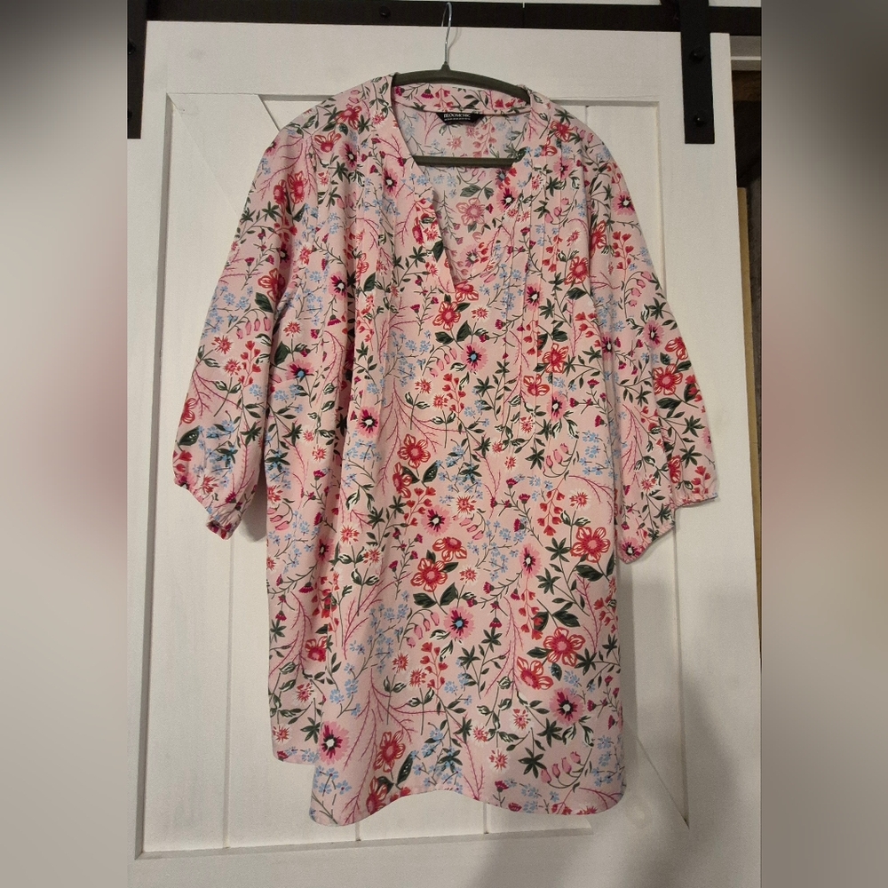 BloomChic Pink Floral Blouse